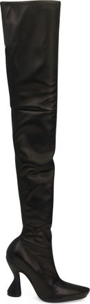 Lanvin BLACK CUISSARDES TALON OVER THE KNEE BOOTS