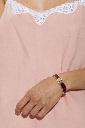 Tory Burch Bracelet With Logo, Womens, Gold