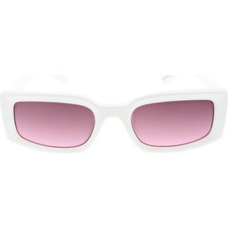 BCBGeneration 54mm Rectangular Sunglasses in White at Nordstrom Rack