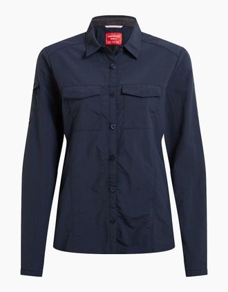 Craghoppers Womens Craghoppers Womens/Ladies Adventure III Nosilife Long-Sleeved Shirt - Navy - Size: 16