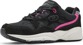Prop&eacute;t Stability Fusion Womens Walking Shoes Black/Pink : 7.5 XX (4E), Suede/Textile