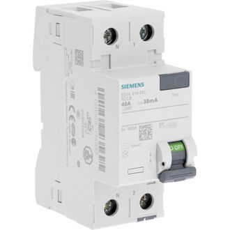 SIEMENS Interruptor Diferencial Tipo Ac 30 Ma 40 A
