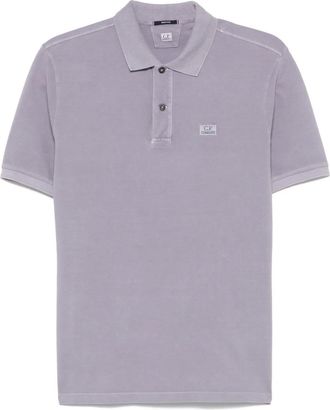 C.P. Company Polo con logo - Viola