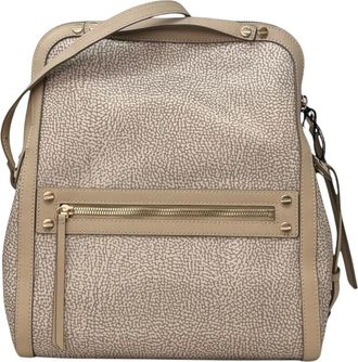 Borbonese Backpacks, female, Beige, Size: ONE SIZE Borsa Cross Over