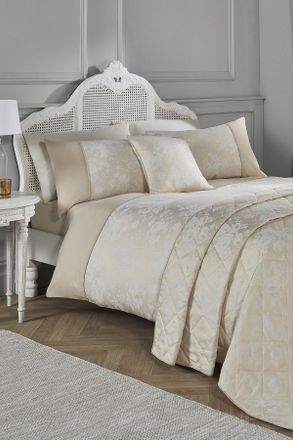 Dreams & Drapes Imelda Plain Dyed Jacquard Duvet Cover Set