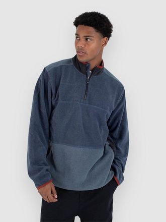 Hurley Hurley Blocked Windchill Mockneck Half-Zip Fleece Pullover obsidian