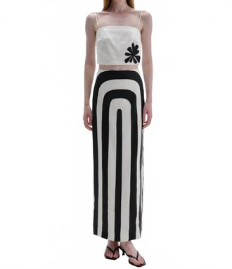 Cala de la Cruz Ariella Crop Top In Verbenabw