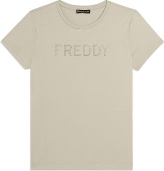 Freddy T-shirt manica corta con logo FREDDY in strass