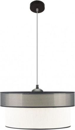 Fabrilamp Lampara Colgante Felix Negro/blanco 1 Luz Fabrilamp
