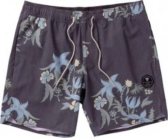 Vissla Mens Hibiscus Haze Boardies In Phantom