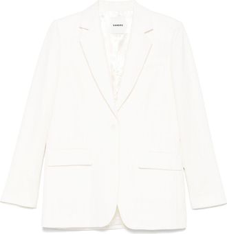Sandro sequin-embellished blazer - Neutrals