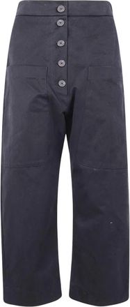 STUDIO NICHOLSON Brinson Pantalon - Dames - Vrijetijds broeken - Zwart - 3XS - Leer - Broeken