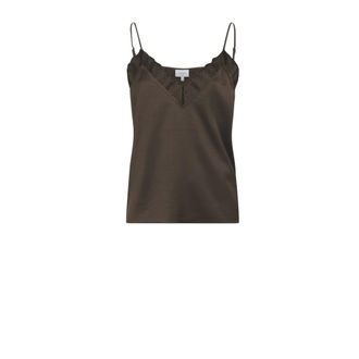 Dante6 Dames, Tops, Bruin, Maat: 2XL Satijn