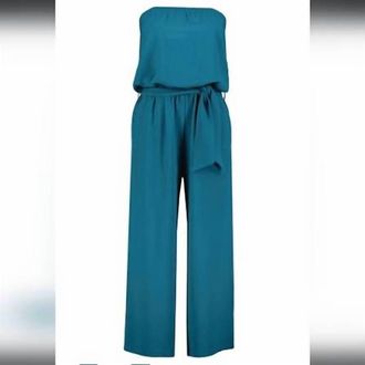 Bishop + Young Womens Free Spirit Jumpsuit In Sea Glass