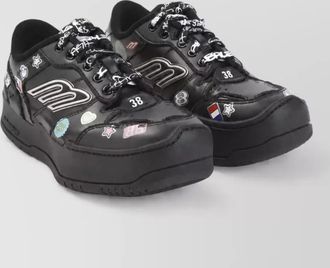 Balenciaga leather platform low-top sneakers