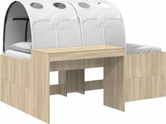 vidaXL Letto Alto Per Bambini Con Scrivania 3 Pz Legno Ingegnerizzato Vidaxl