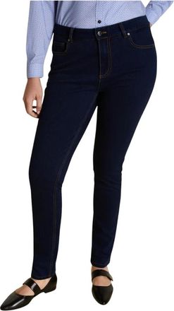 Marina Rinaldi Idem Pantalone in Denim - Dames - Slim Fit Jeans - Blauw - 2XL - Denim - Jeans