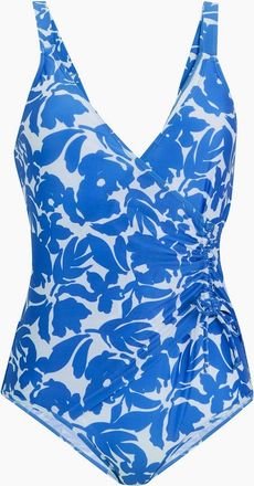 Regatta Womens Regatta Womens/Ladies Baylenne Fleur Bloom One Piece Swimsuit - Blue - Size: 14 uk