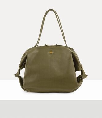 Vivienne Westwood Mara Large Holdall Aniline Leather Khaki