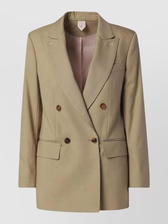 Max Mara tailored jacket back vent flap pockets lapels