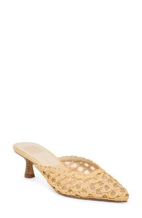 Dolce Vita Cleo Loop Mule in Natural Raffia at Nordstrom, Size 6.5