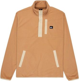 Quiksilver No Destination Half Snap Fleecepullover f&uuml;r Herren | beige