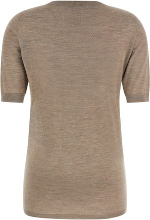 Fabiana Filippi Cashmere and Silk Sweater - taupe