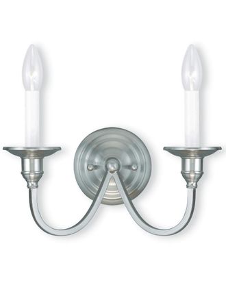 Livex Lighting Livex Cranford 2-Light Brushed Nickel Wall Sconce