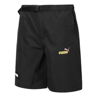 Puma Logo Casual Shorts Black 671965-01