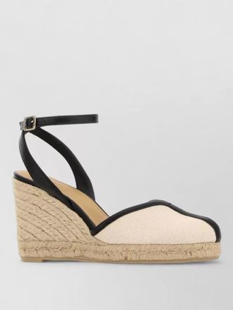 Castaner cecilia canvas espadrille wedges closed toe