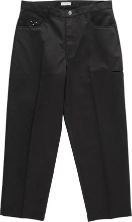 Pop Trading Company Klassieke antraciet werkbroek - Heren - Straight fit broeken - Grijs - M - Katoen - Broeken