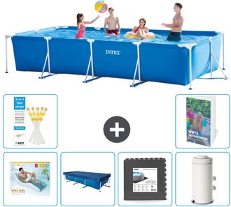 Intex Piscina Con Estructura Rectangular - 450x220x84 Cm - 7-piezas S11