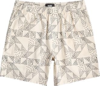 Paige Elijah Printed Cotton-blend Shorts - Grey - XL