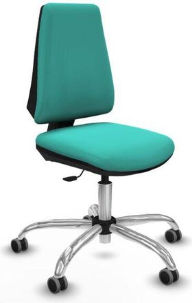 Piqueras y Crespo Piqueras Y Crespo - Elche Cp Similpiel Turquesa Base Cromada Ruedas Engomadas 65mm