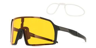 SmartBuy Collection Single Lens Full Rim Plastic Mens Sunglasses Black Size 140 - Free Lenses - SmartBuy Collection