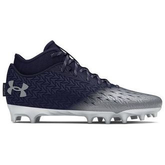 Under Armour Mens Spotlight Clone 4.0 MC - Football Shoes Midnight Navy/Metallic Silver/Metallic Silver Size 10.0