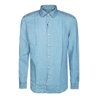 Altea Casual Shirts, male, Blue, Size: 2XL 6012 Azzuro Camicia