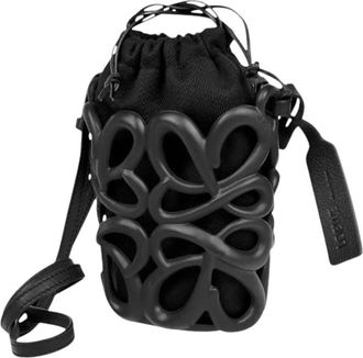 Loewe Pre-owned Bucket Bags, female, Black, Size: ONE SIZE Pre-owned Shoulder Bag