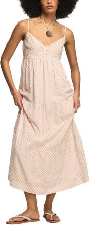 Lucky Brand Print Sleeveless Maxi Dress in Blush Ikat at Nordstrom, Size Xx-Large
