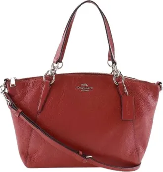 Coach Pre-owned Handbags, female, Red, Size: ONE SIZE Pre-owned Kelsey Leather 2way Handbag