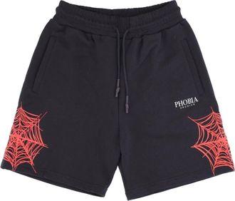 Phobia Archive Lichtgewicht Trainingsshorts - Heren - Korte Broeken - Zwart - L - Katoen - Korte Broeken
