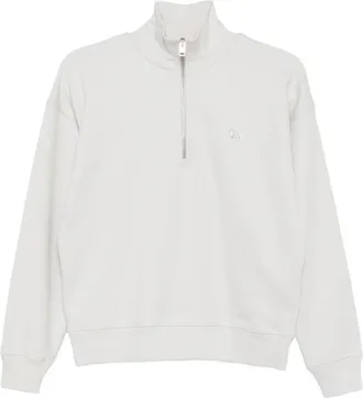 Maison Kitsun&eacute; Quarter-zip Fox-patch Sweatshirt