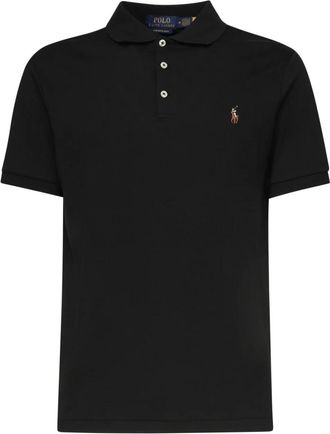 Polo Ralph Lauren Zwarte T-shirts en Polos met Logo - Heren - Polos - Zwart - M - Tops