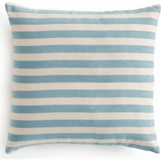 Napa Home & Garden Grant Square Indoor-Outdoor Pillow 24 in Blue at Nordstrom, Size 24X24