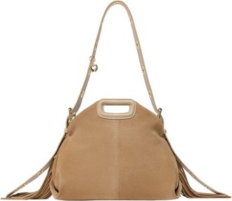 Maje Suede Miss M bag in Cappucino at Nordstrom, Size Medium