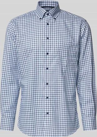 Eterna Modern Fit Business-Hemd mit Button-Down-Kragen in Bleu, Größe 41