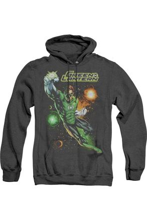 Gildan Justice League of America Galactic Guardian Adult Heather Hoodie / Hooded Sweatshirt