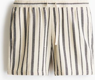 H&M Shorts in Regular Fit - Schwarz/Gestreift