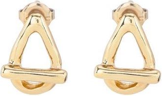 UNOde50 Drop Oval Link Shaped Earrings in Gold at Nordstrom