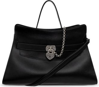 Alexander McQueen Locke Leather Bag - Bags - Mujer - Negro - ONE SIZE